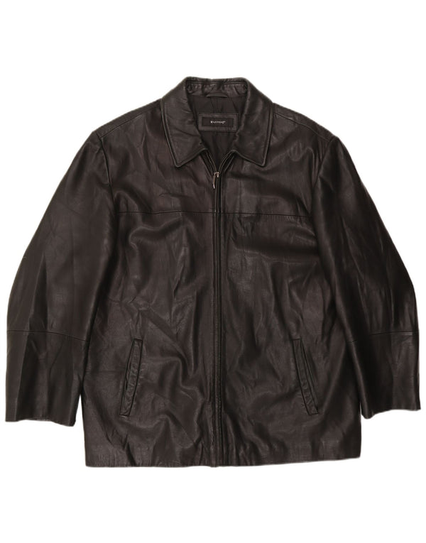 Milestone muška kožna jakna EU 56 3XL crna koža