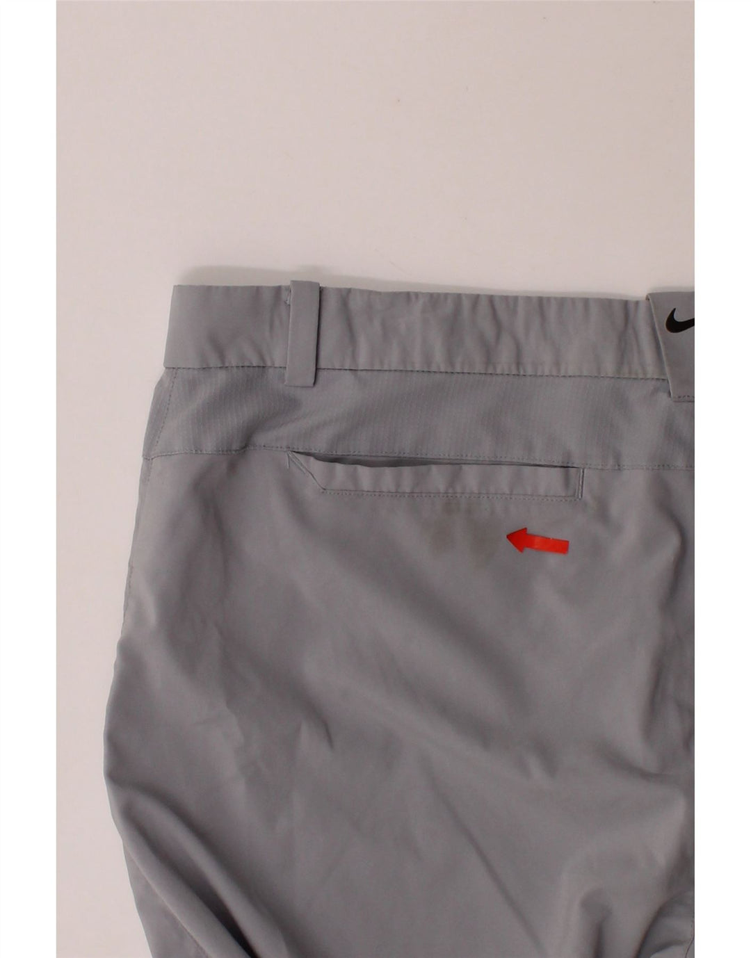 NIKE Mens Dri Fit Slim Chino Trousers W38 L32 Grey Polyester Vintage Nike and Second-Hand Nike from Messina Hembry 