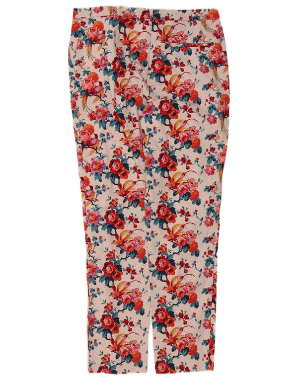 Ženske chino hlače Oasis UK 10 male W28 L28 Raznobojni cvjetni