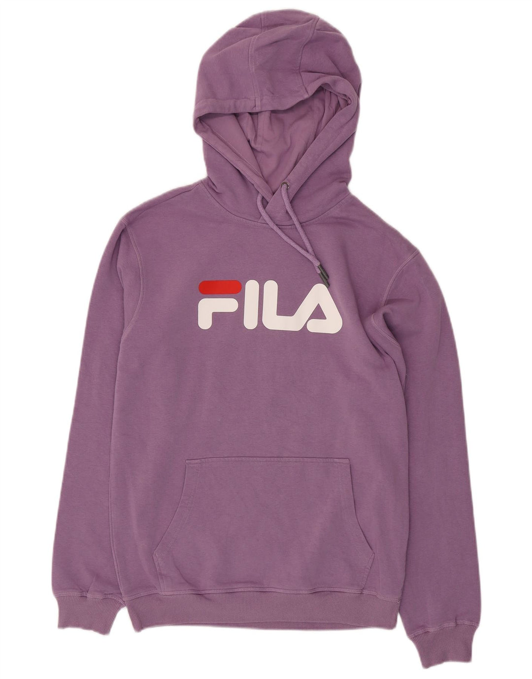 FILA Mens Graphic Hoodie Jumper Small Purple