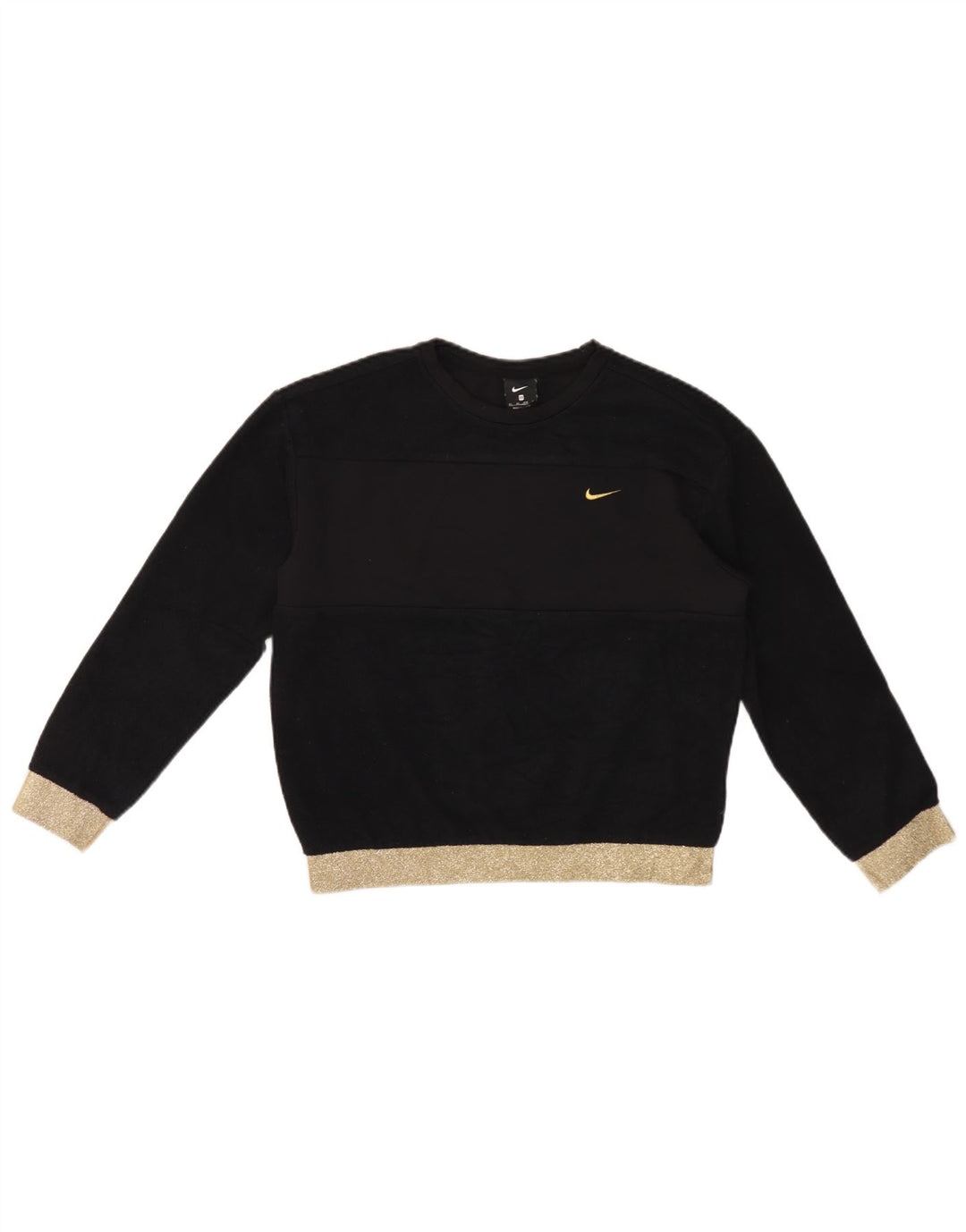 Nike ženski oversized džemper UK 6 XS crna colorblock poliester