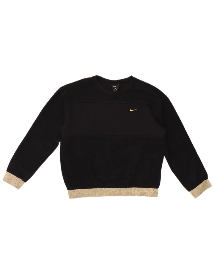 Nike ženski oversized džemper UK 6 XS crna colorblock poliester