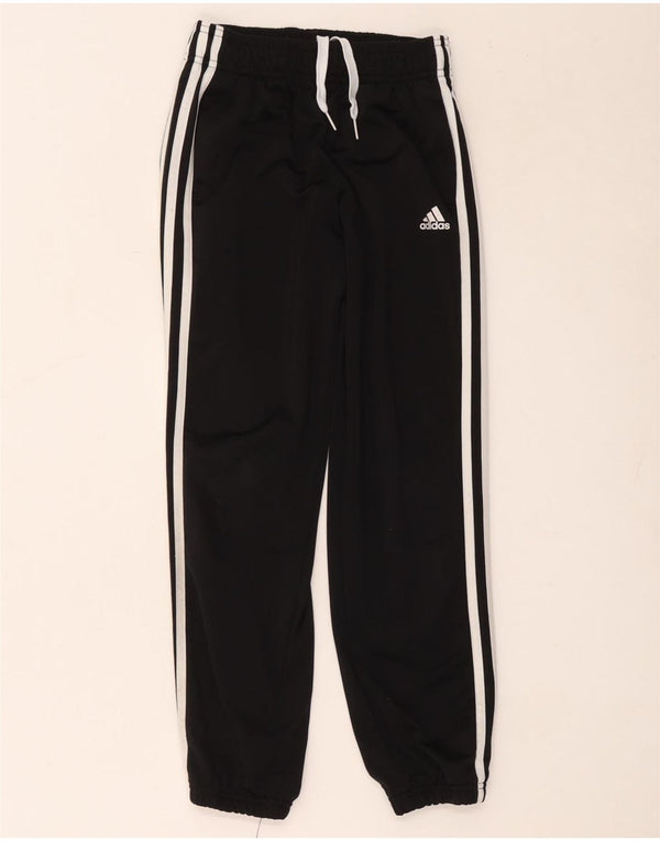 Adidas trenirka za djevojčice, hlače za trčanje 9-10 godina, crni poliester