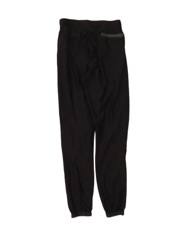 UNDER ARMOUR Mens Tracksuit Trousers Joggers Small  Black Elastane