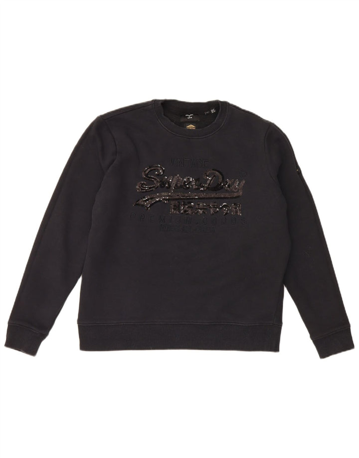 Superdry ženski džemper prekomjerne majice s grafičkim motivima UK 10 Small Black