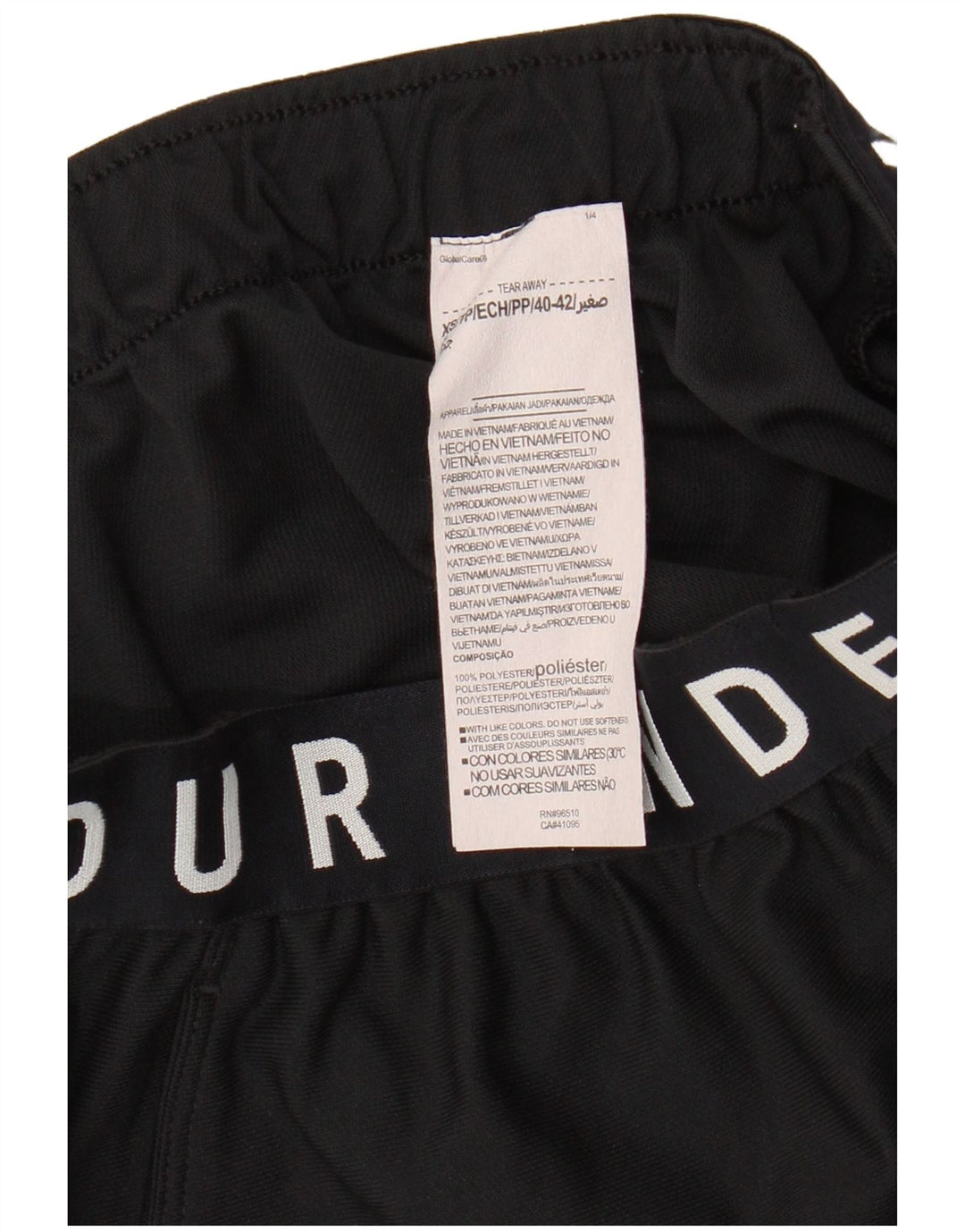 UNDER ARMOUR Ženske kratke sportske hlače s grafičkim motivima UK 4 XS crni poliester