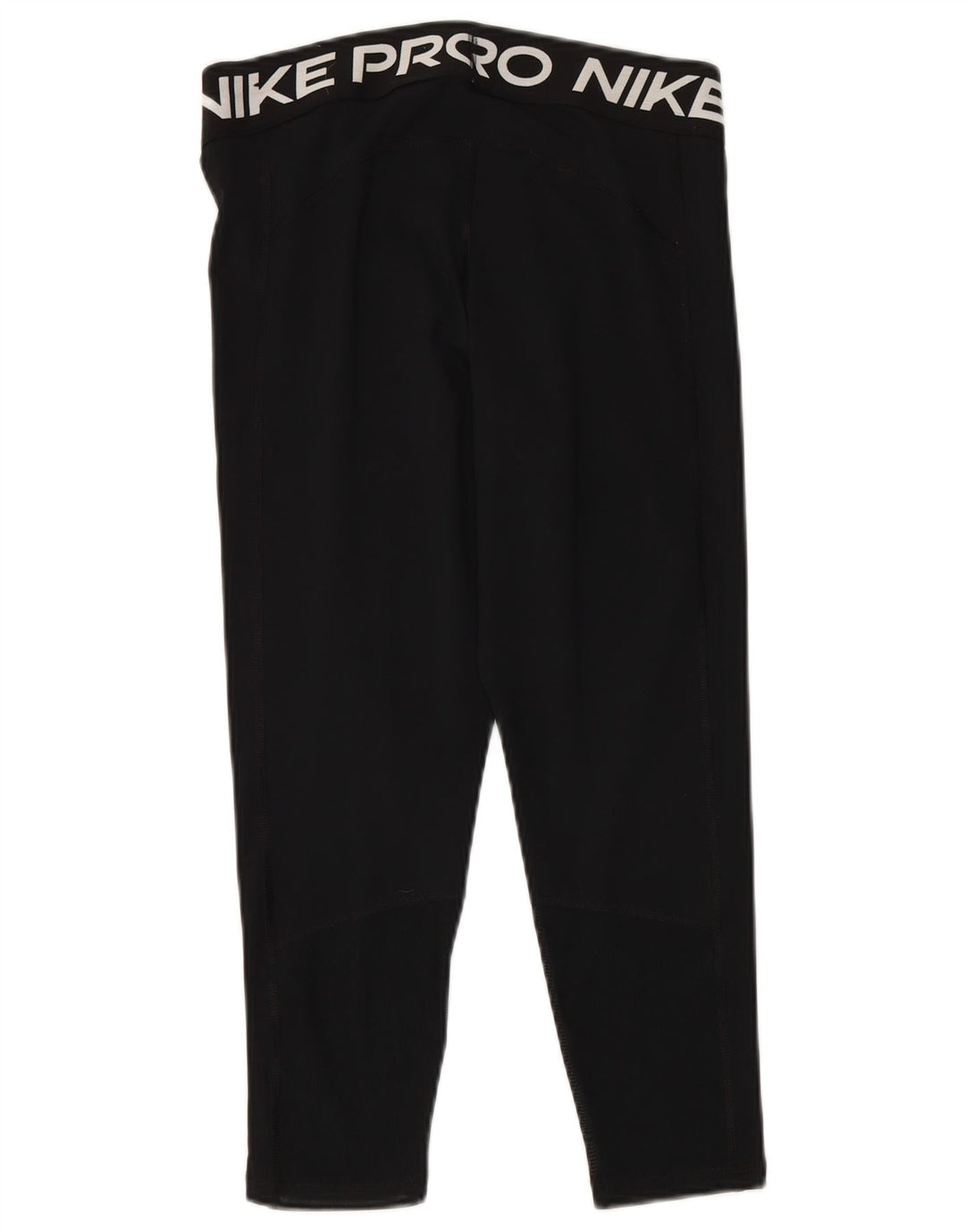 NIKE Ženske Dri Fit Graphic Leggings UK 14 Veliki crni poliester