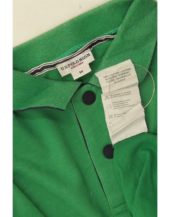 U.S. Polo Assn. Muška grafička majica srednje zelene boje pamuka