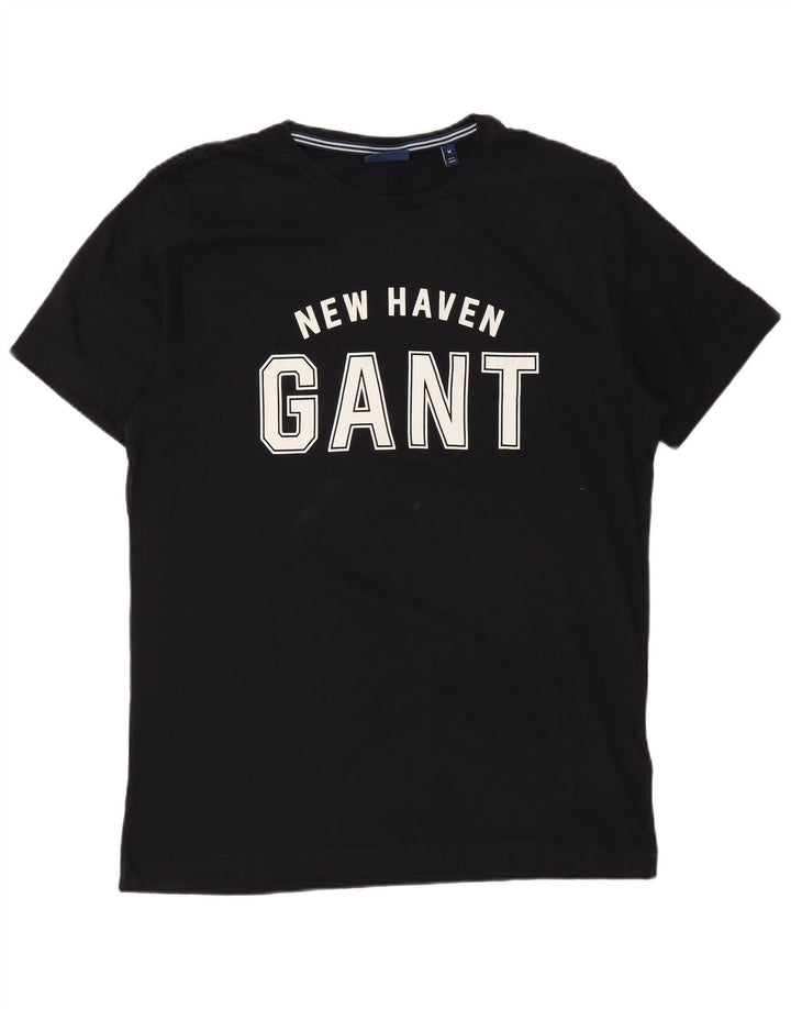 Srednji crni pamuk muške majice kratkih rukava New Haven Graphic