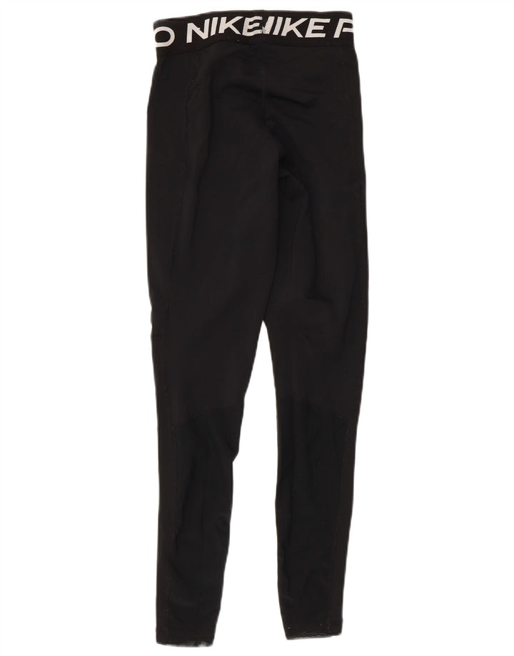 Nike ženske Dri Fit grafičke tajice UK 4 XS crne