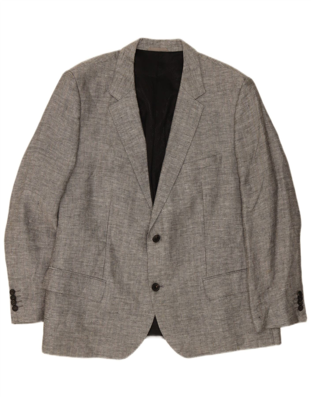 Hugo Boss muška jakna s 2 gumba EU 62 6XL siva lanena