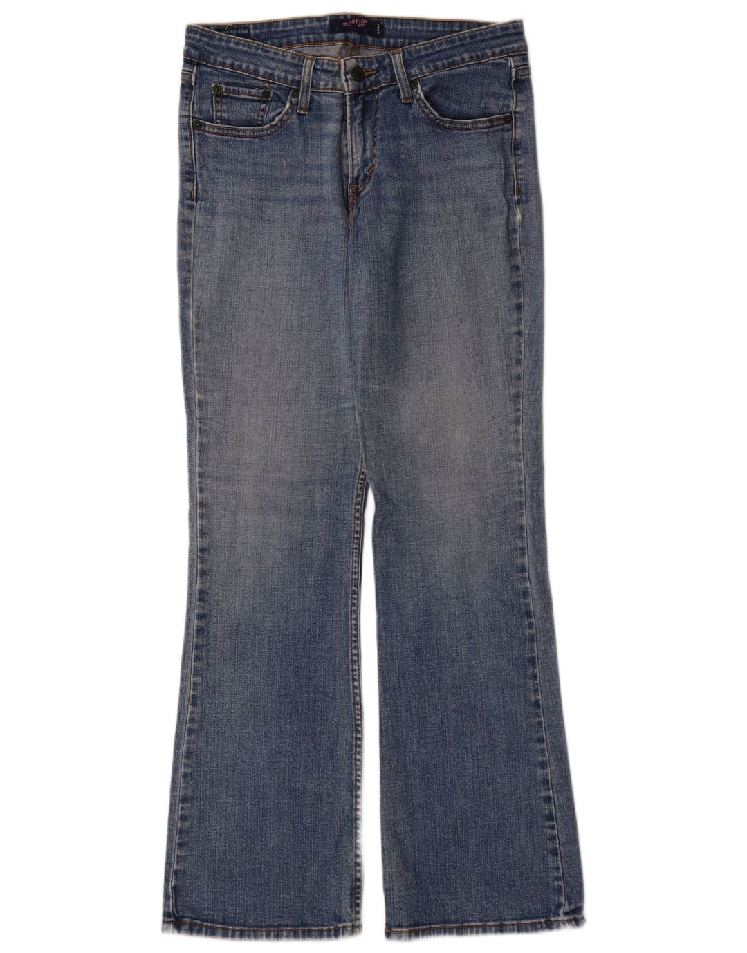 Levi's ženske 518 super niske traperice US 9 srednje W30 L31 plavi pamuk