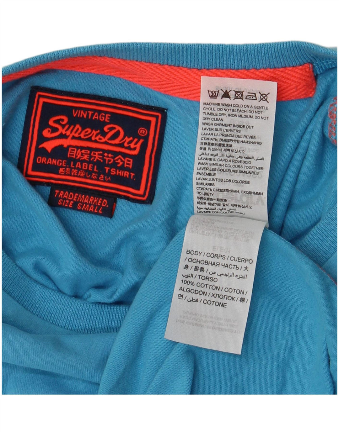 SUPERDRY muška majica kratkih rukava Mala plava pamuk