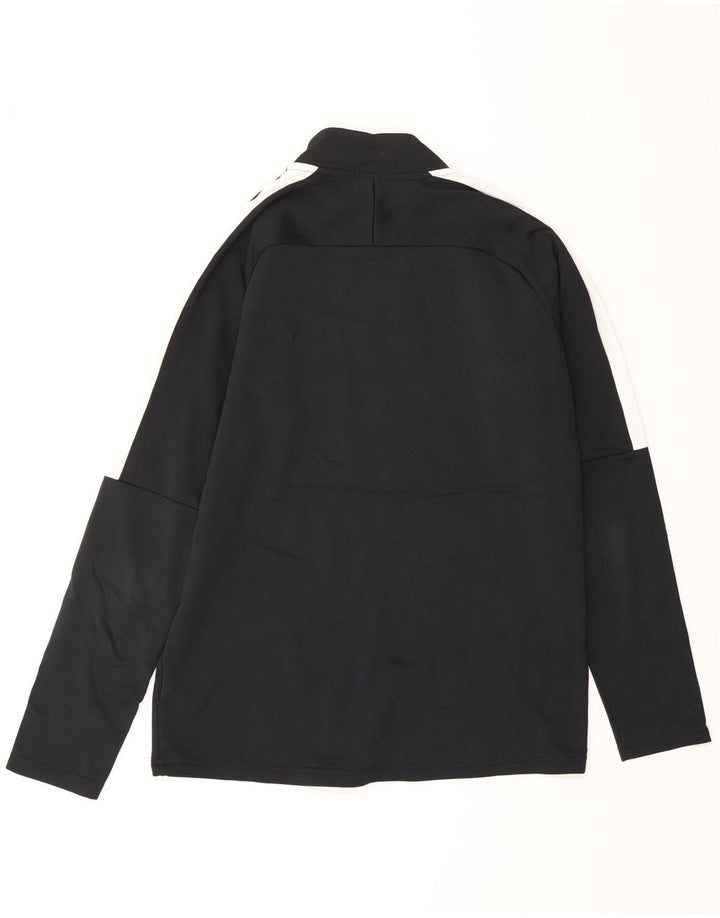 NIKE Muška pulover trenirka Dri Fit s patentnim izrezom Gornji dio srednje crne boje