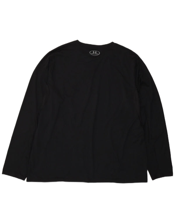 Muška majica Under Armour Heat Gear s dugim rukavima 3XL crni poliester