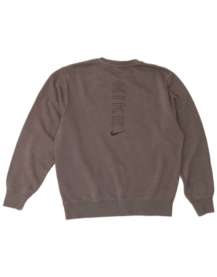 Nike muški džemper s grafičkim motivima srednje sive boje, pamuk