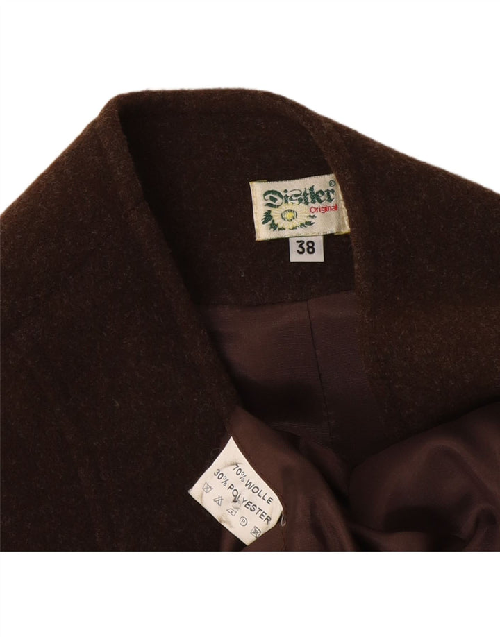 Distler ženski trachten prsluk EU 38 srednje smeđe vune