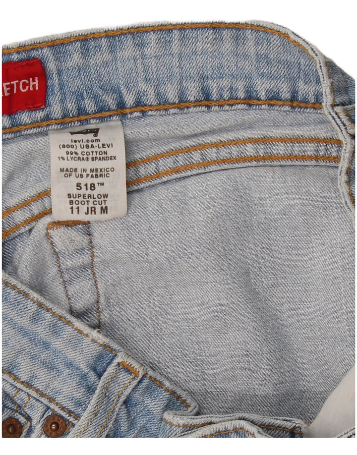Levi's ženske 518 super niske traper kratke hlače srednje veličine W32, plavi pamuk