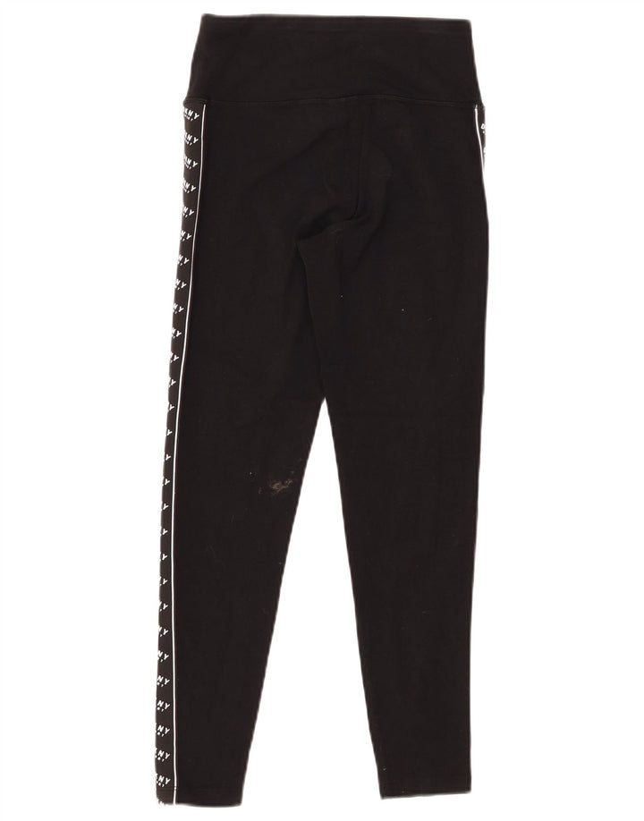 DKNY ženske grafičke tajice UK 4 XS crni pamuk