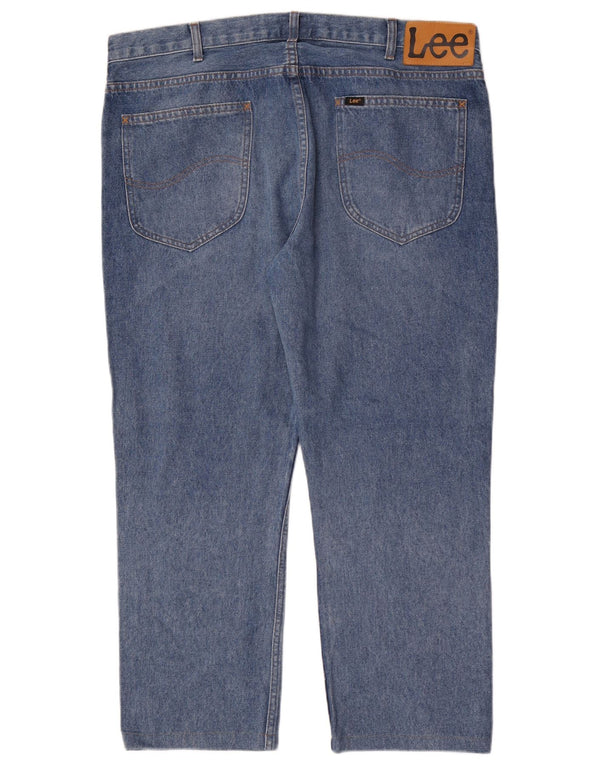 Lee Mens Rider Slim Straight Jeans W38 L27 Plavi pamuk