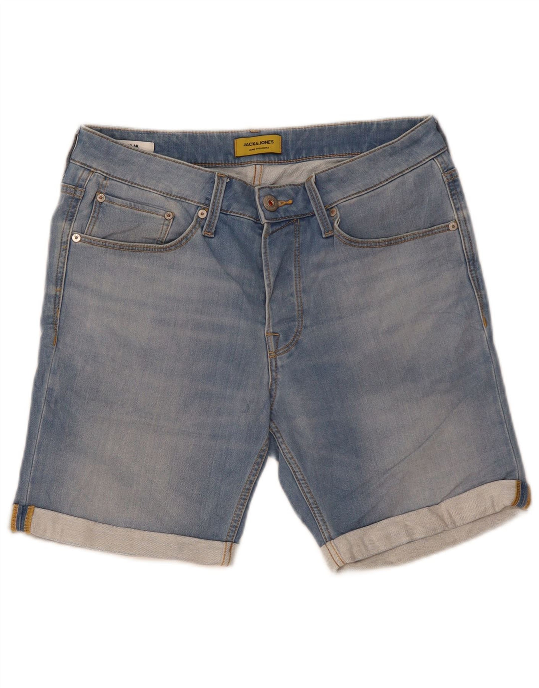 Jack & Jones muške kratke traper kratke hlače srednje veličine W32, plavi pamuk