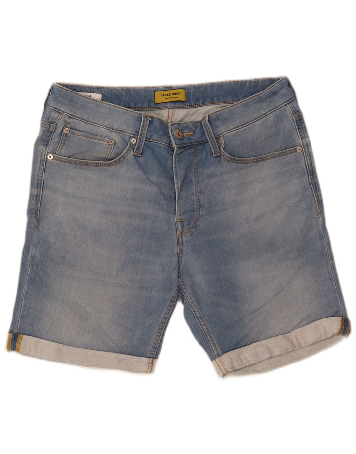 Jack & Jones muške kratke traper kratke hlače srednje veličine W32, plavi pamuk