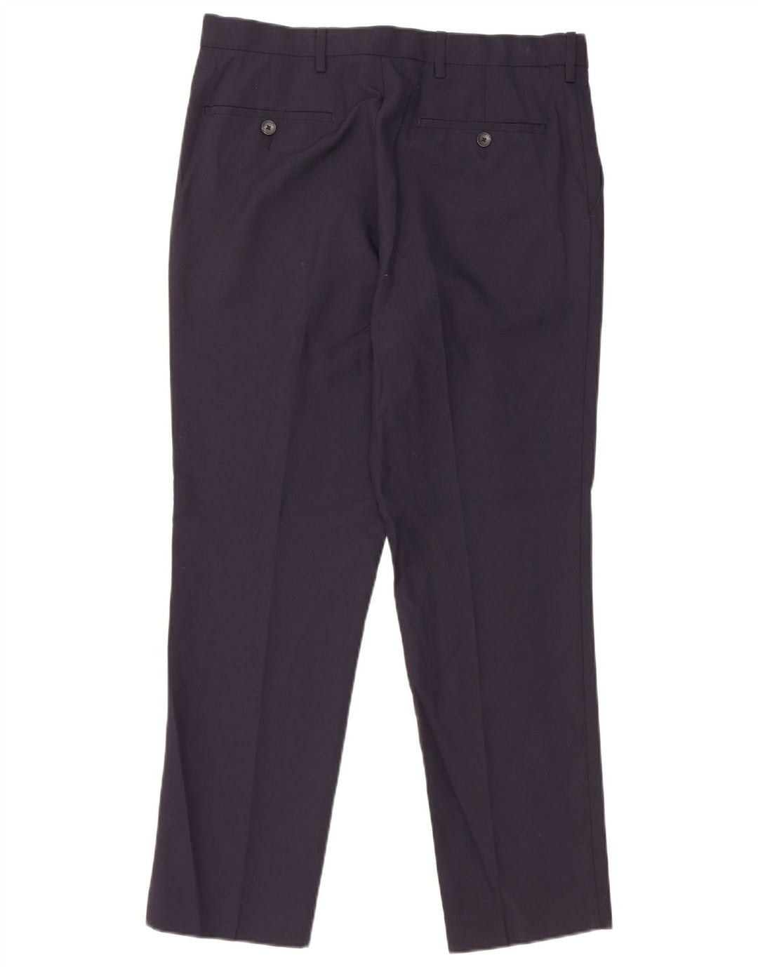 Marks & Spencer muške uske chino hlače W32 L29 tamnoplavi poliester