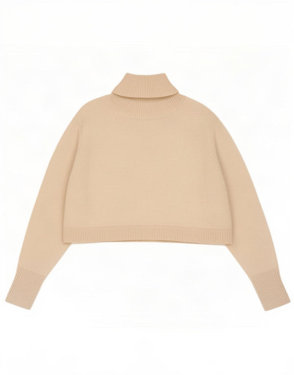Zara ženski kratki pulover s rol izrezom UK 10 Small Off White