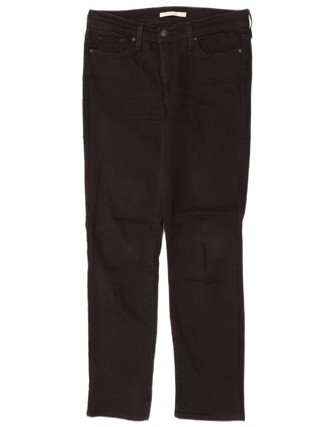 Levi's ženske 312 uske traperice W29 L30 crni pamuk