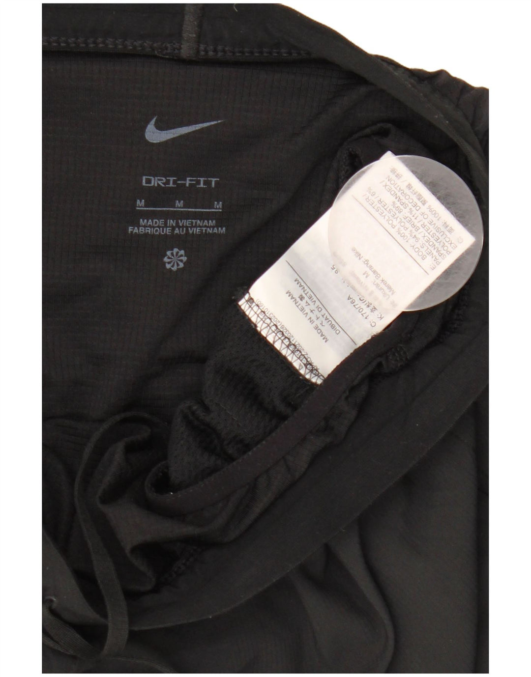 Nike Ženske Dri Fit Graphic Sport Shorts UK 14 Srednje crni poliester