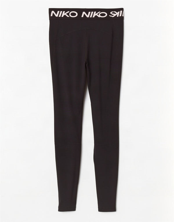 Nike Ženske Dri Fit Graphic Leggings UK 8 Male crne poliesterske