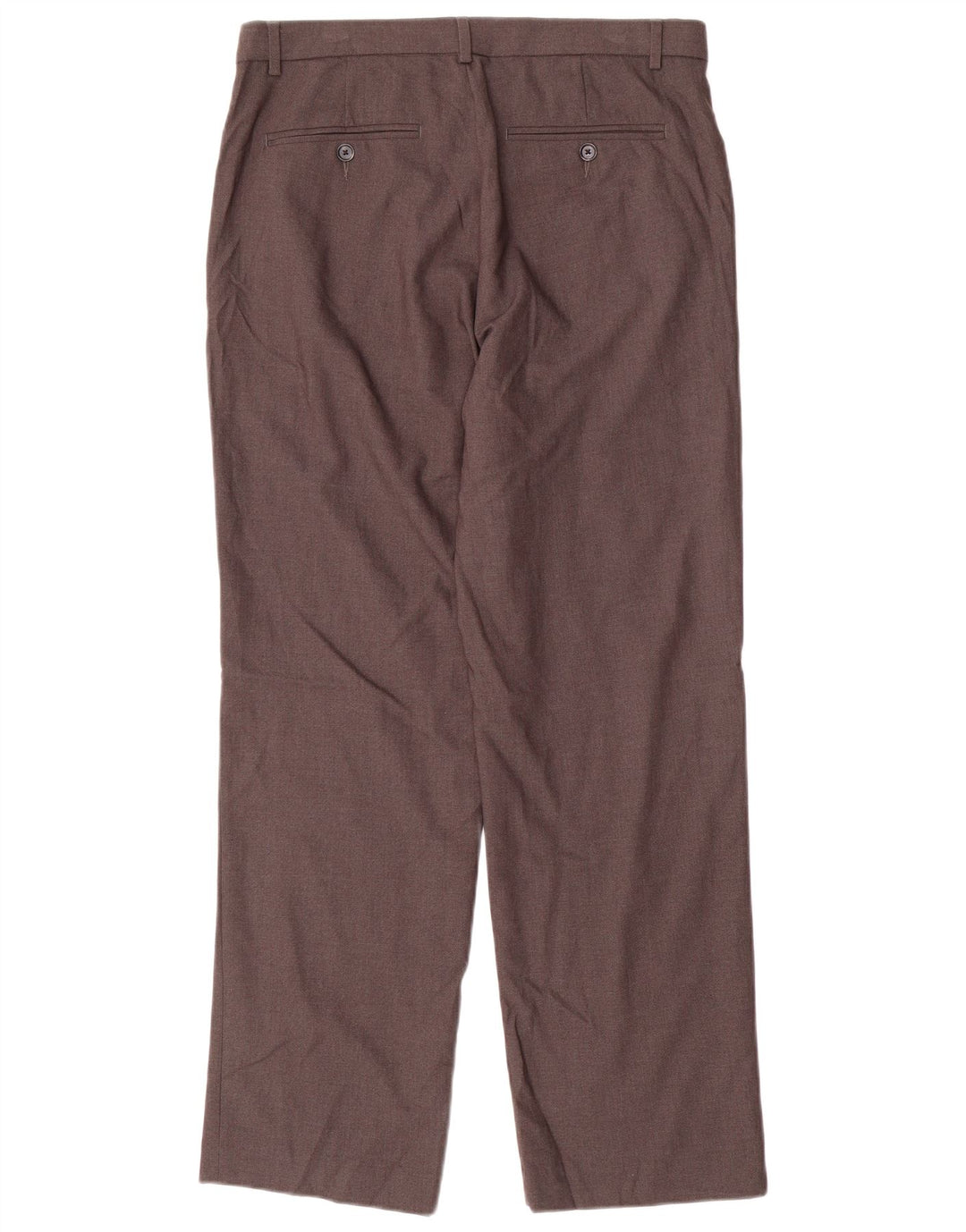 CALVIN KLEIN Muške hlače ravnog odijela W32 L30 sivi poliester