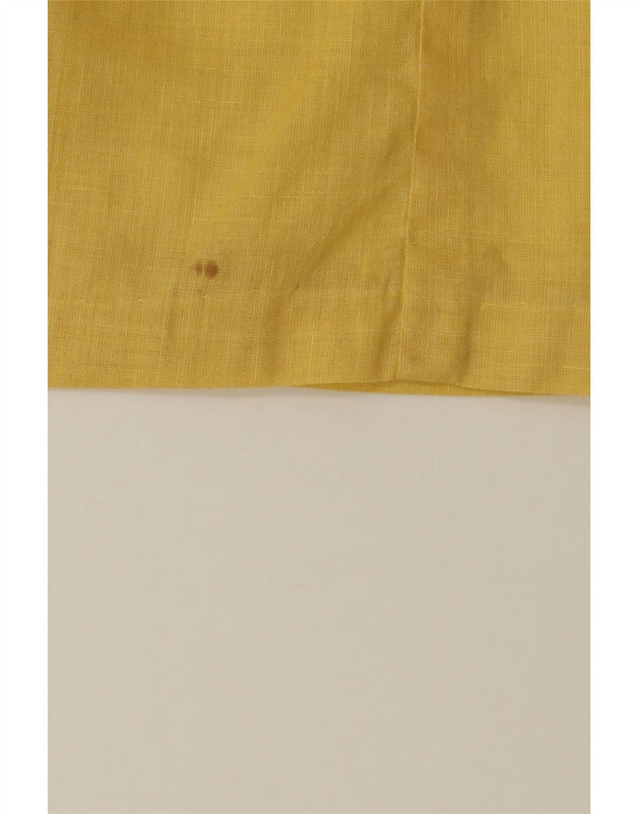 VINTAGE Womens Straight Skirt W23 2XS  Yellow