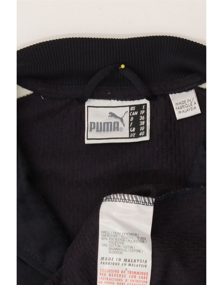 Puma ženska gornja jakna trenirke UK 10 Small Navy Blue Colourblock