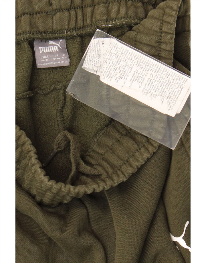 PUMA Trenirka Hlače za dječake Joggers 13-14 godina kaki pamuk
