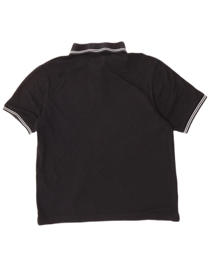 Champion muška polo majica lakog kroja srednje crne boje pamuka