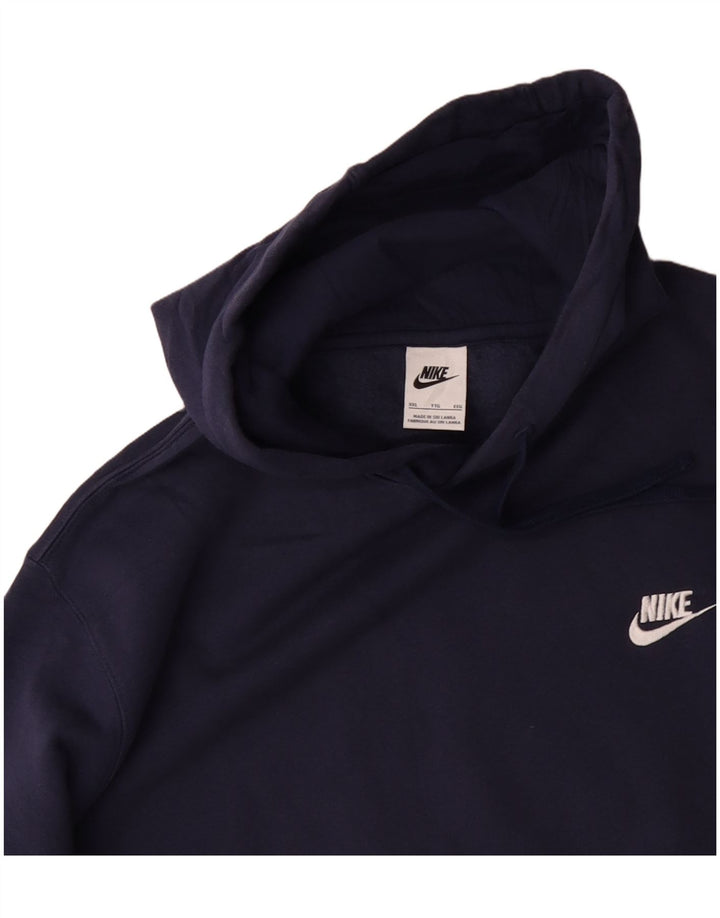 NIKE Muška majica s kapuljačom 2XL tamnoplavi pamuk