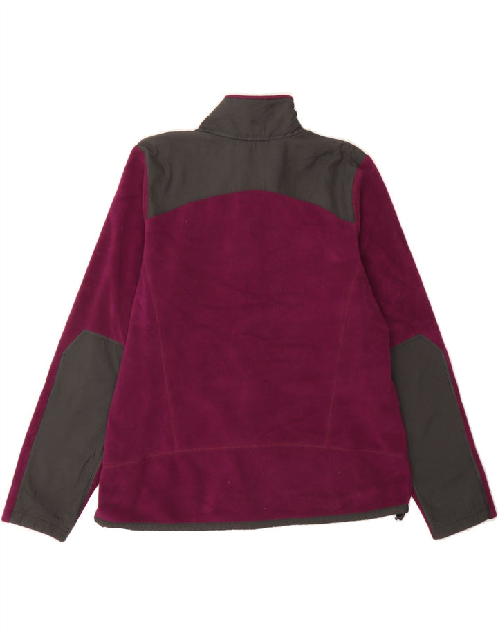EDDIE BAUER Womens Fleece Jacket UK 18 XL Purple Colourblock Polyester Vintage Eddie Bauer and Second-Hand Eddie Bauer from Messina Hembry 