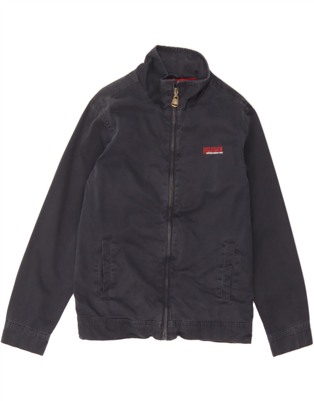 TOMMY HILFIGER Boys Bomber Jacket 13-14 Years Navy Blue Cotton Vintage Tommy Hilfiger and Second-Hand Tommy Hilfiger from Messina Hembry 
