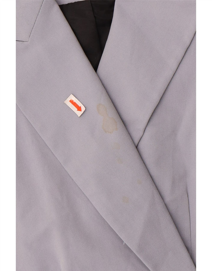 Zara ženski sako s 1 gumbom EU 46 2XL ljubičasti poliester