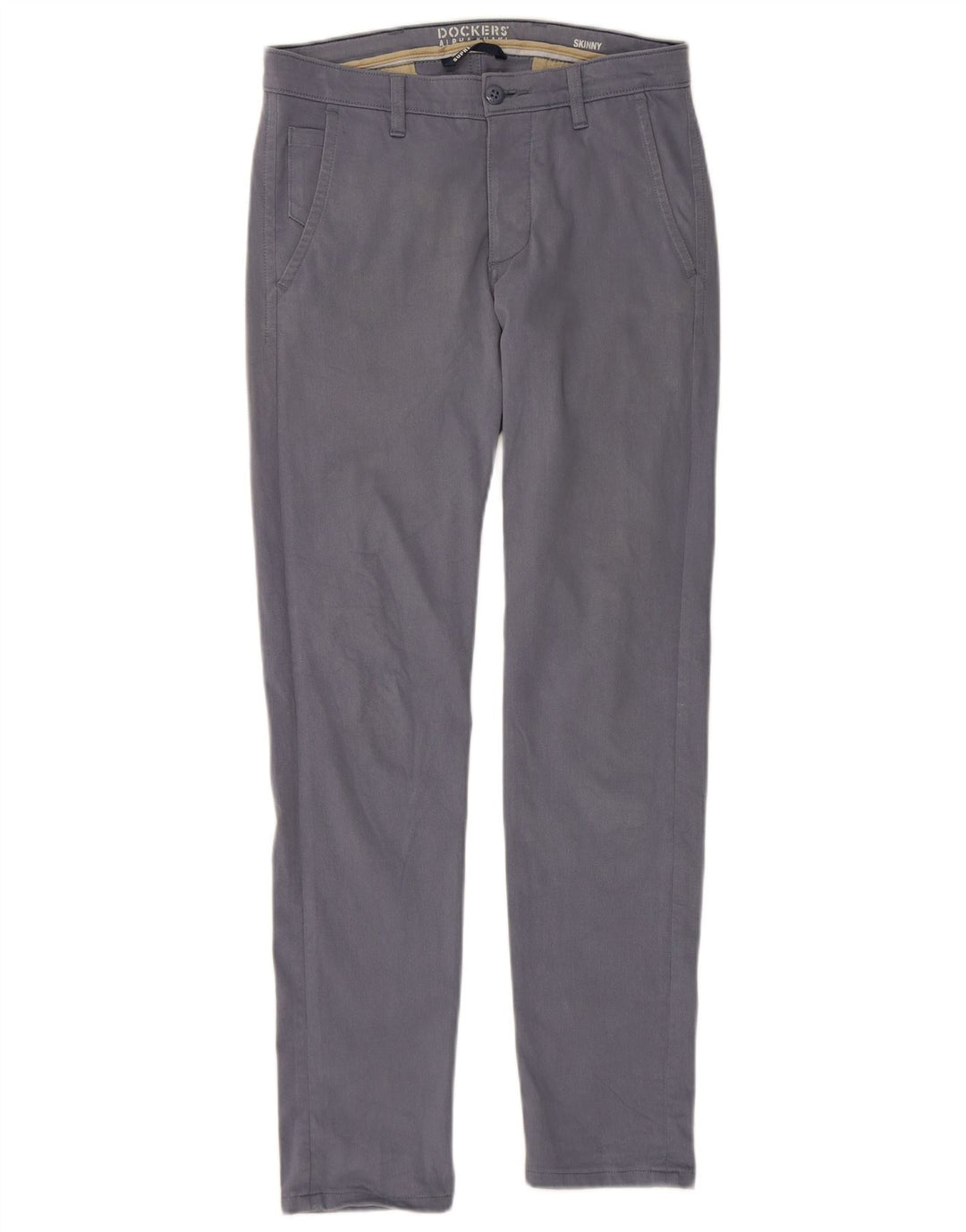 DOCKERS Muške uske chino hlače W29 L32 plavi pamuk