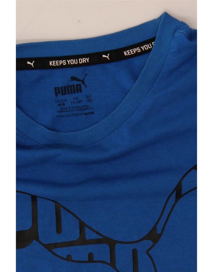 Plava majica kratkih rukava Puma Boys Graphic T-Shirt 11-12 Years