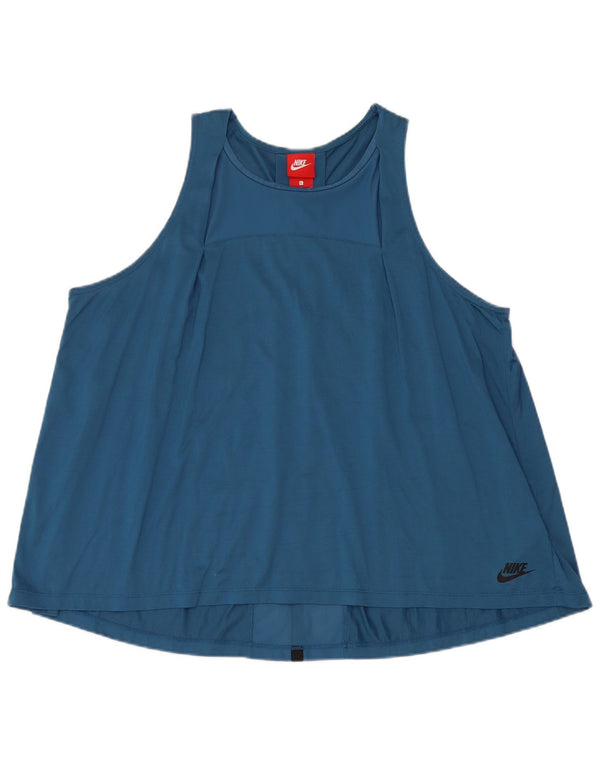 Nike veliki ženski prsluk UK 16 Large Blue Cotton