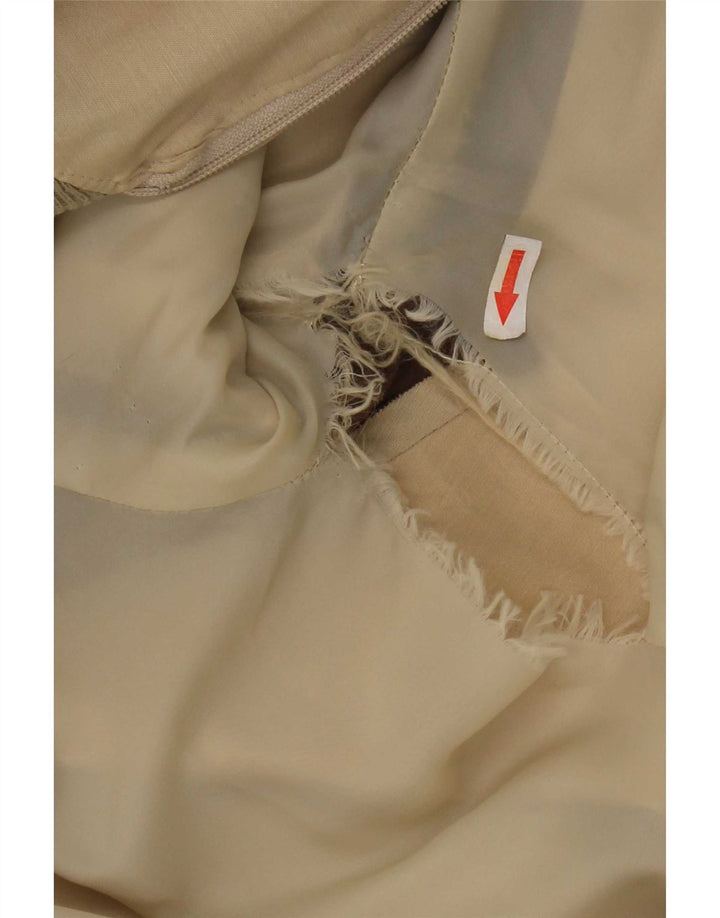 Vintage muška bomber jakna UK 42 XL bež poliester u boji