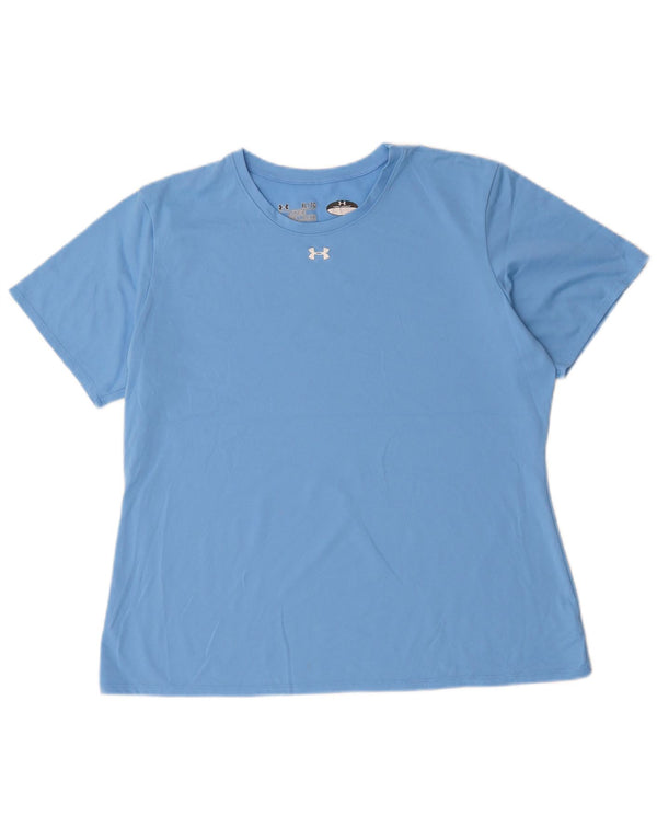 UNDER ARMOUR Ženska majica kratkih rukava Heat Gear UK 18 XL Plavi poliester