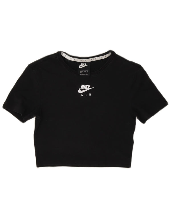 Nike Ženska skraćena majica kratkih rukava UK 6 XS crna