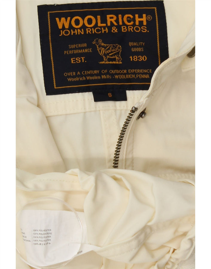 WOOLRICH Ženska pomoćna jakna UK 10 Mala prljavo bijela poliesterska