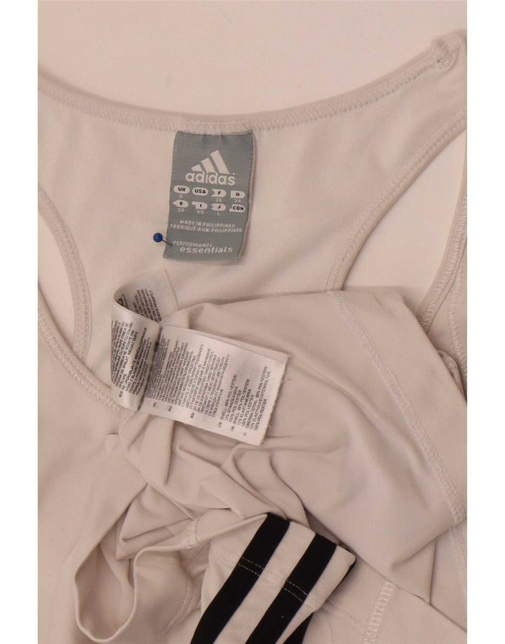 Adidas ženski Climalite prsluk UK 8 Mali bijeli poliester