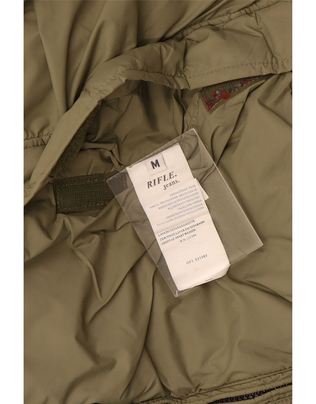 Muška reverzibilna podstavljena jakna Rifle UK 38 Srednji crni poliamid