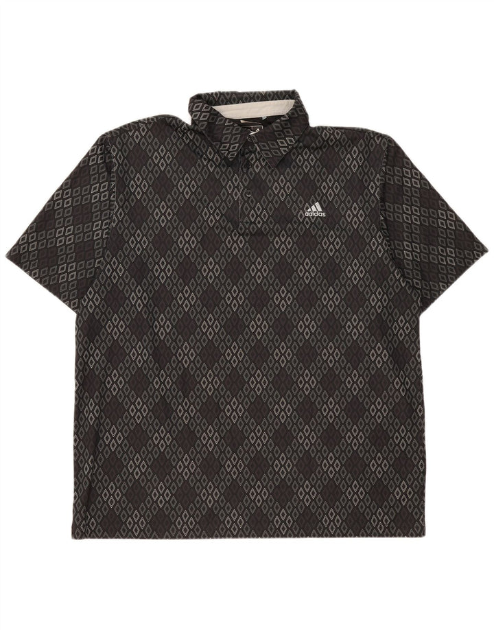 Adidas muška Climacool polo majica 2XL crna Argyle/Diamond poliester